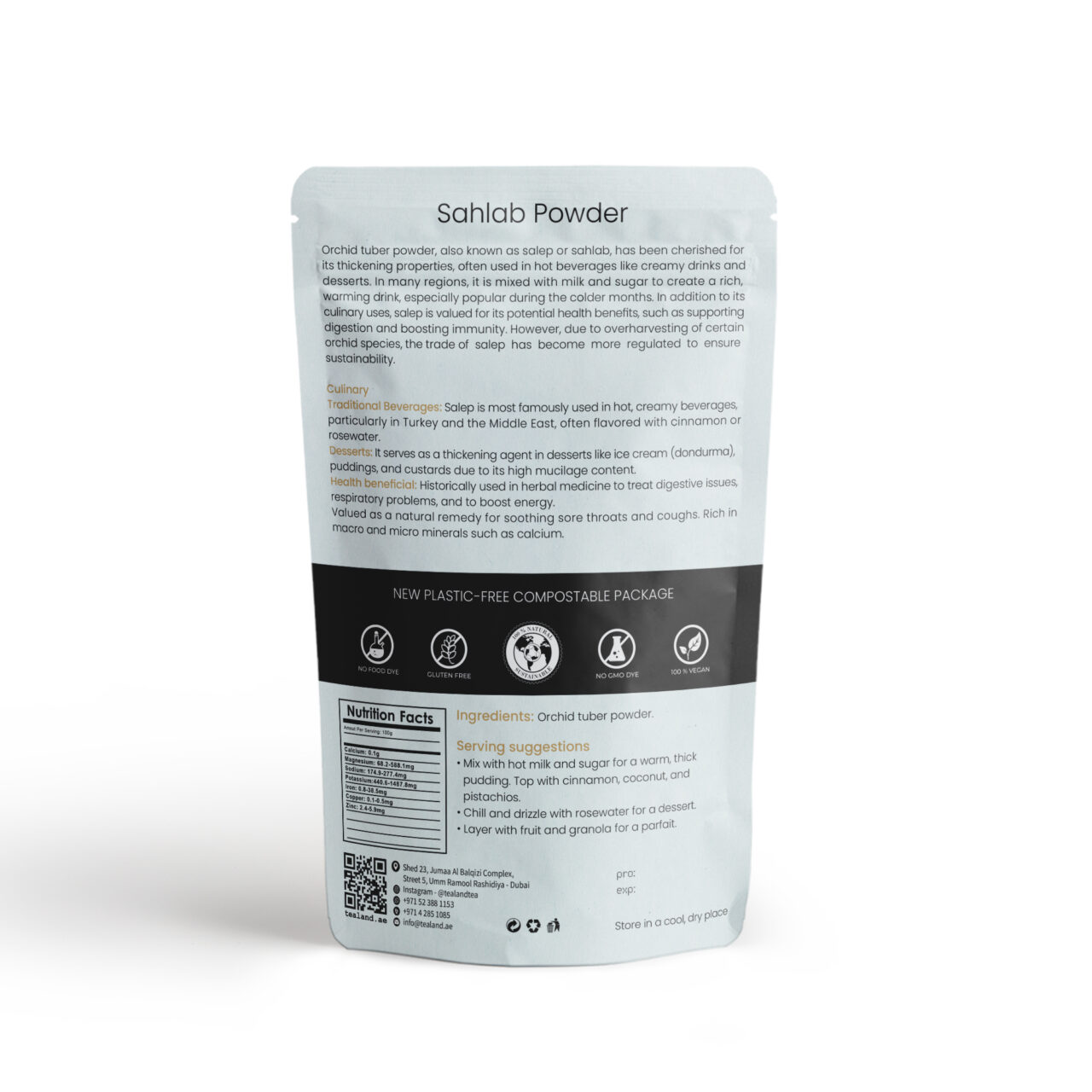 Organic Sahlab Powder, 100g - Image 4