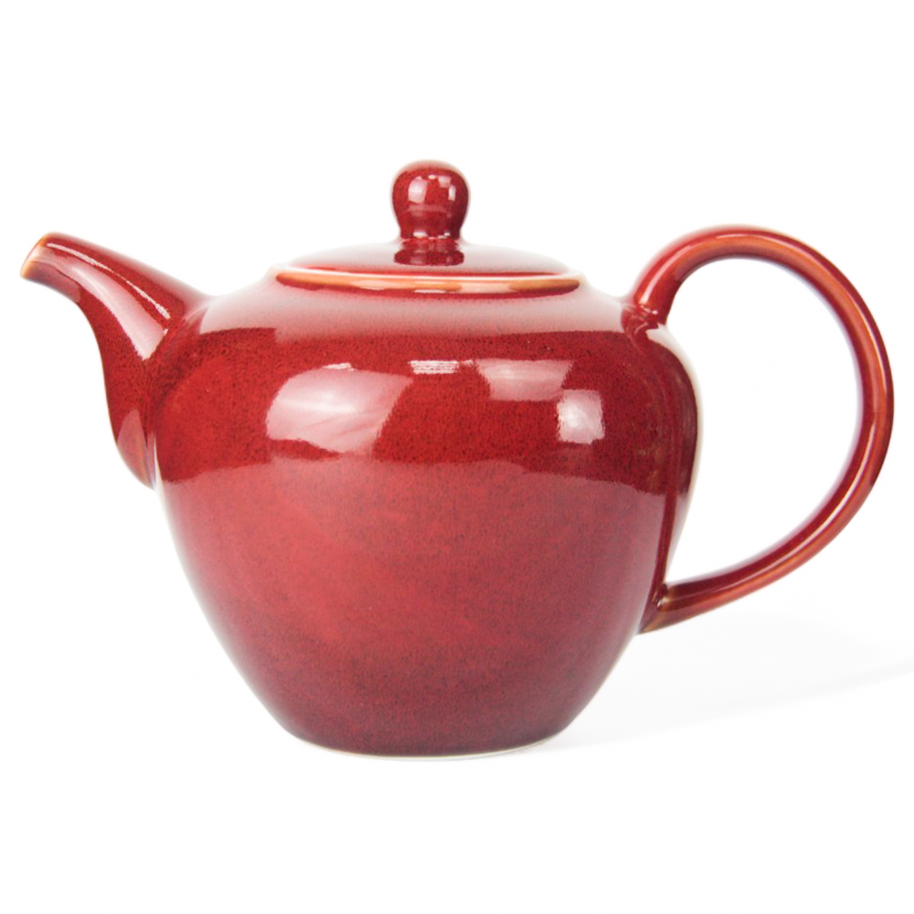 Porcelain BTQ Enus Teapot 1.2L, Red