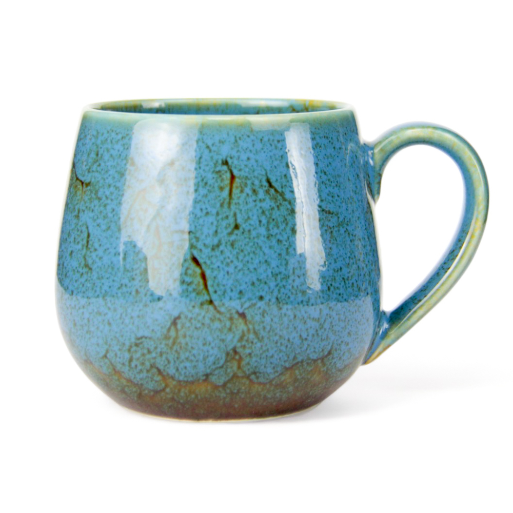 Porcelain BTQ Enus Teapot w/ 2 cups 1.2L, Blue - Image 3