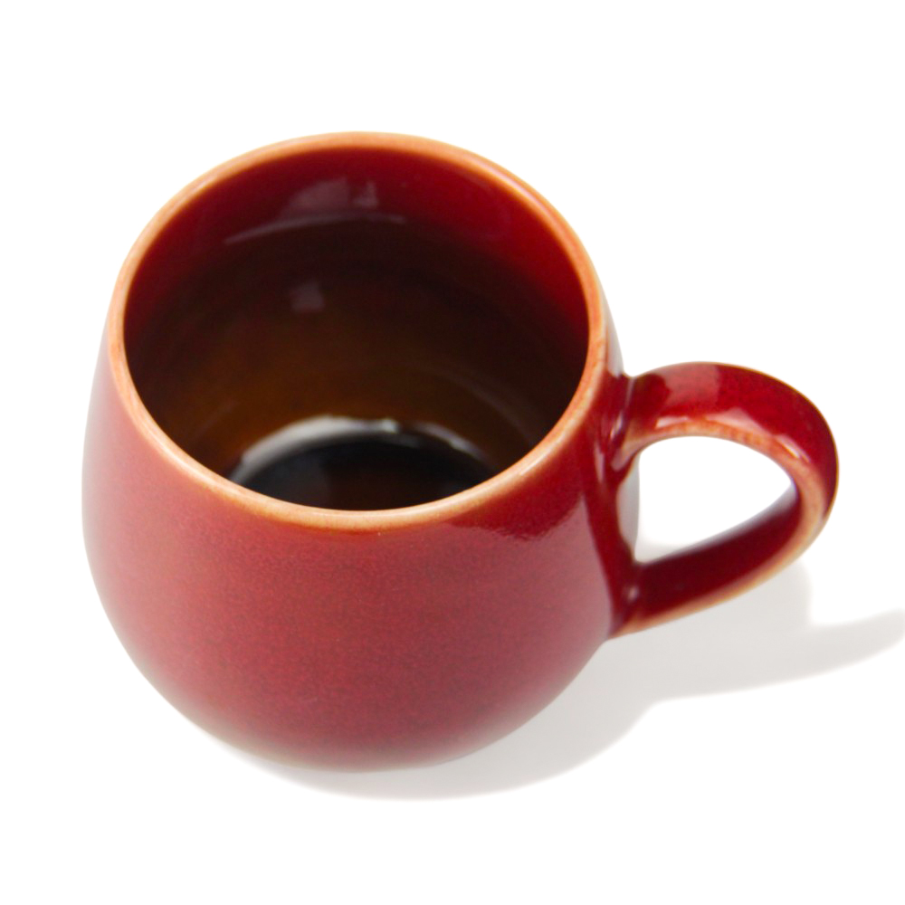Porcelain BTQ mug, 400ml, Red - Image 2