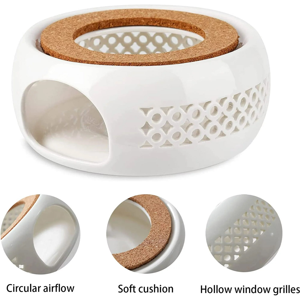 Ceramic White Warmer w/ cork - Image 3
