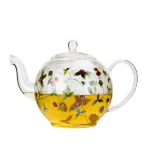 Teapot Strawberry Glass 1.2L