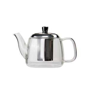 Glass TPot s/s filter Square, 400ml