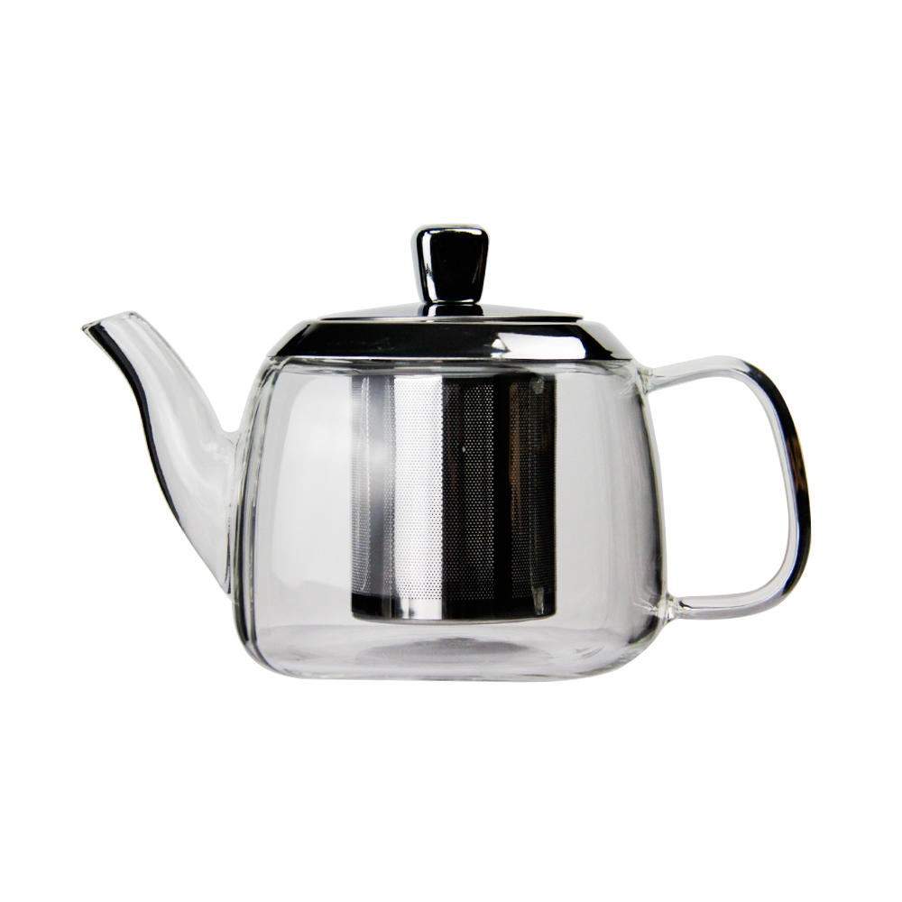 Glass TPot s/s filter Square, 700ml