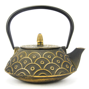 Cast Iron Teapot, (Gold Cloud), 0.8L