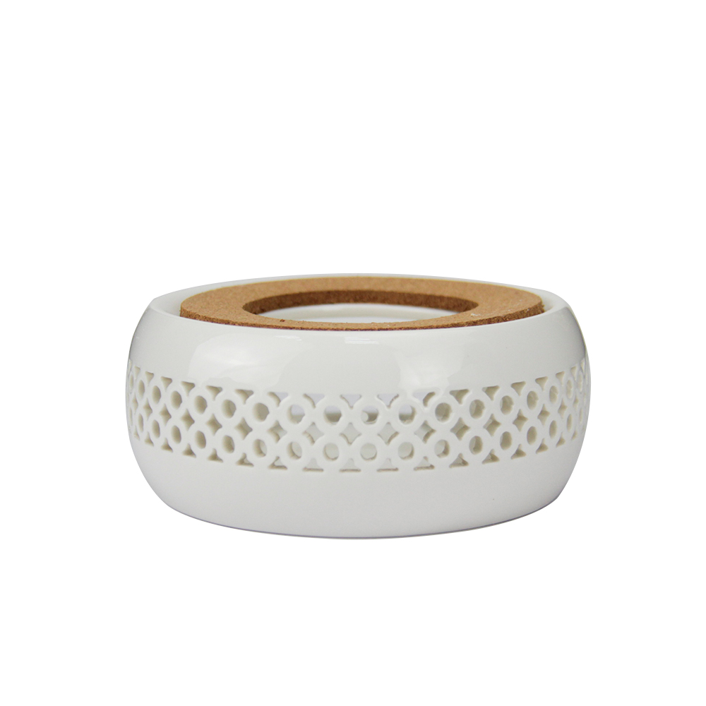 Ceramic White Warmer w/ cork