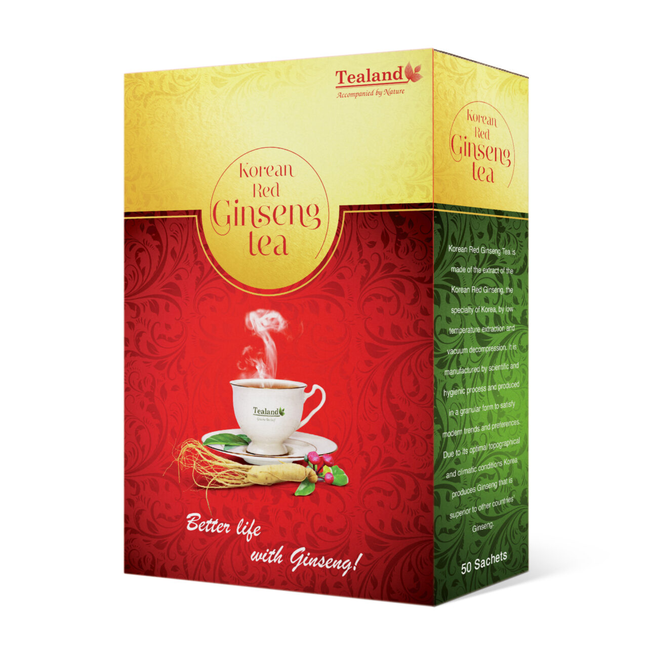 Korean Red Ginseng Tea 50 bags - Image 3