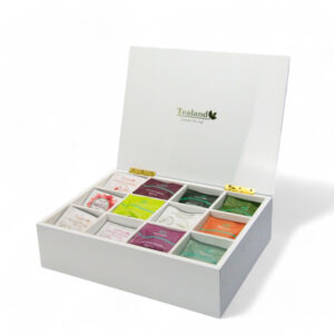 Luxury Wooden Box 12 Slots With Sachets