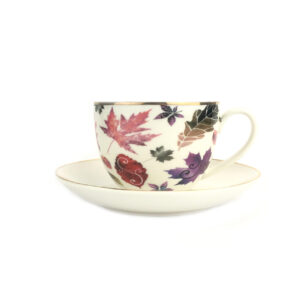 Maple Porcelain Cup & Saucer
