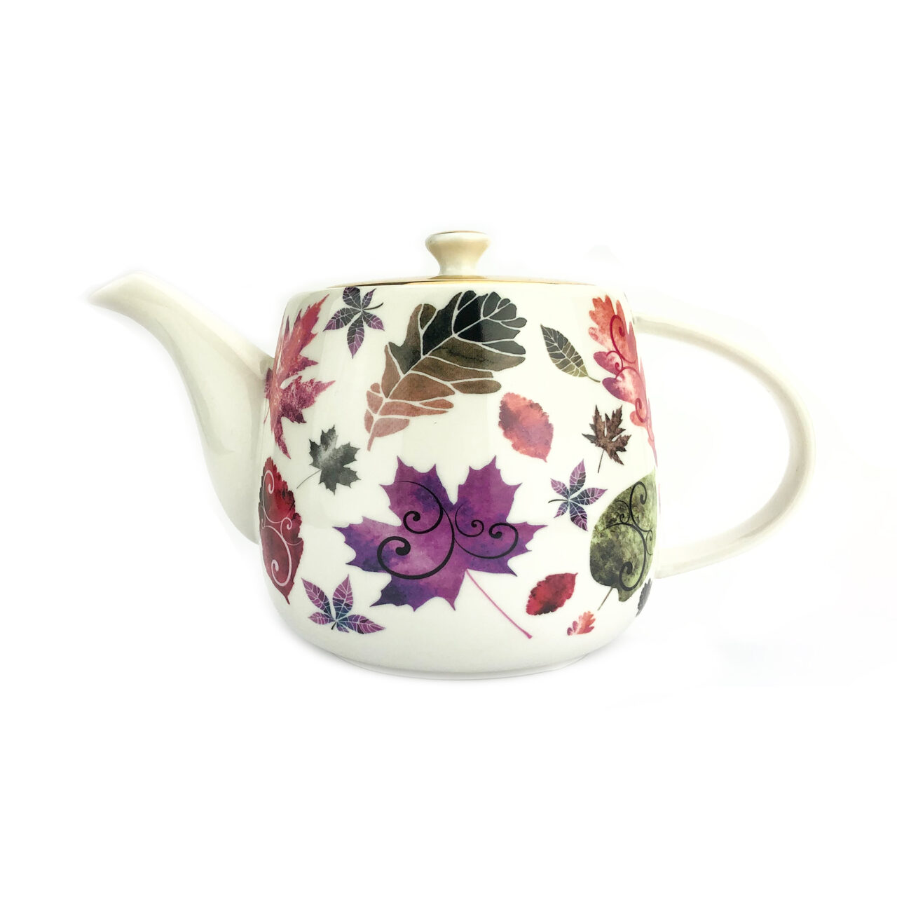 Maple Porcelain Teapot