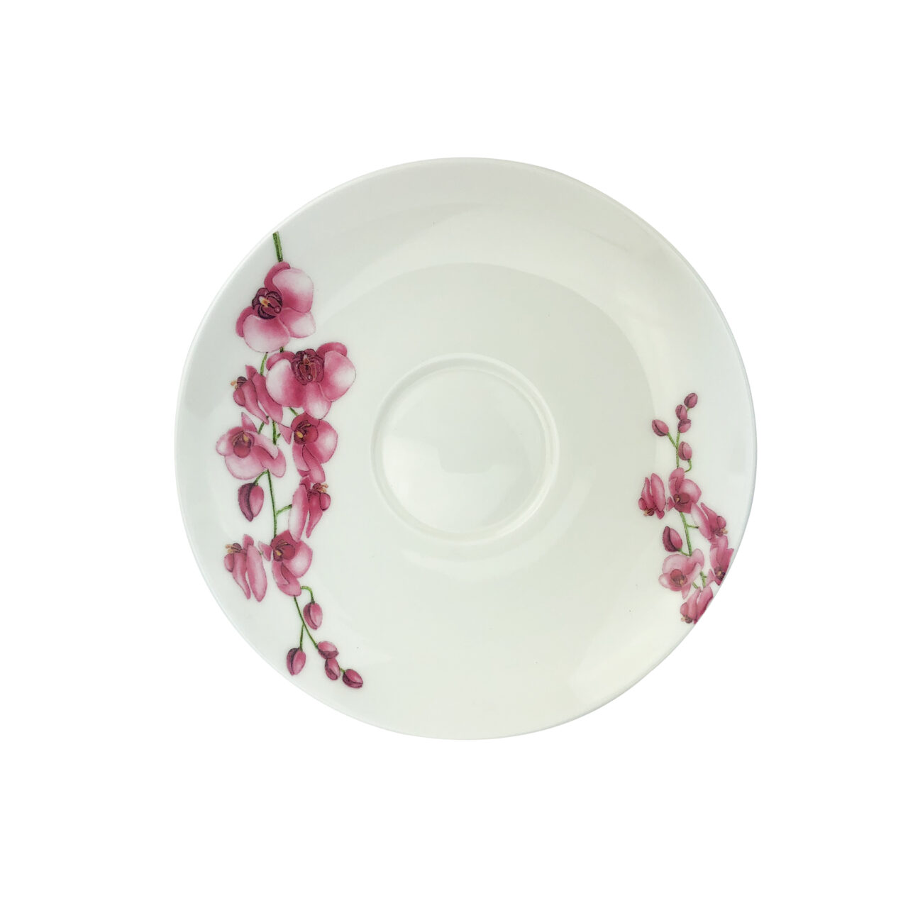 Oriental Cherry Porcelain Cup & Saucer - Image 2
