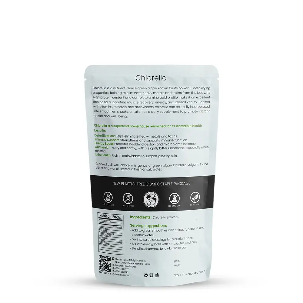 Organic Chlorella, 100g - Image 4