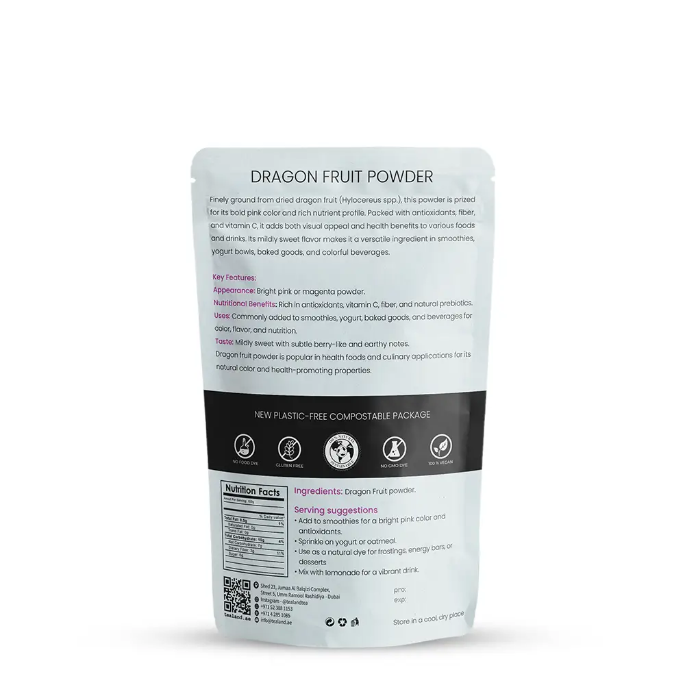 Organic Dragon Fruit Powder, 100g - Image 4