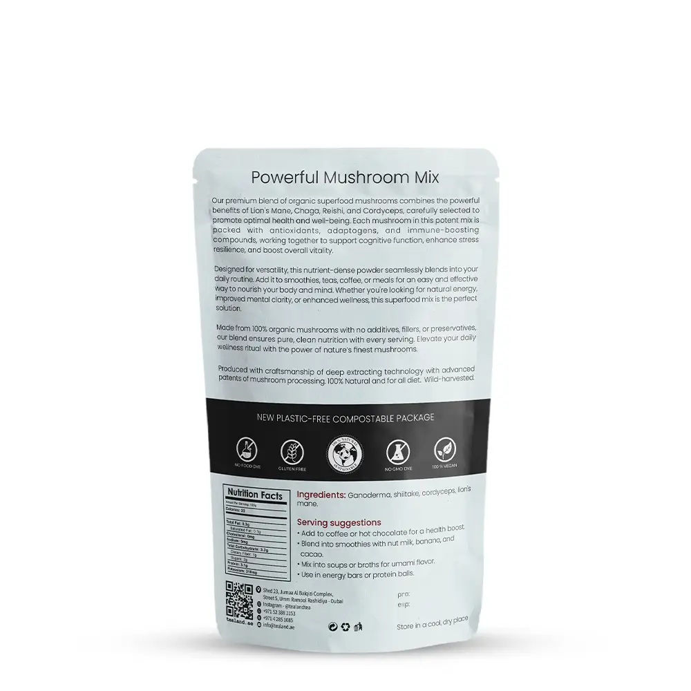 Organic Powerful Mushroom Mix, 100g - Image 4