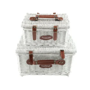 Braided Wooden Basket Small and Medium
