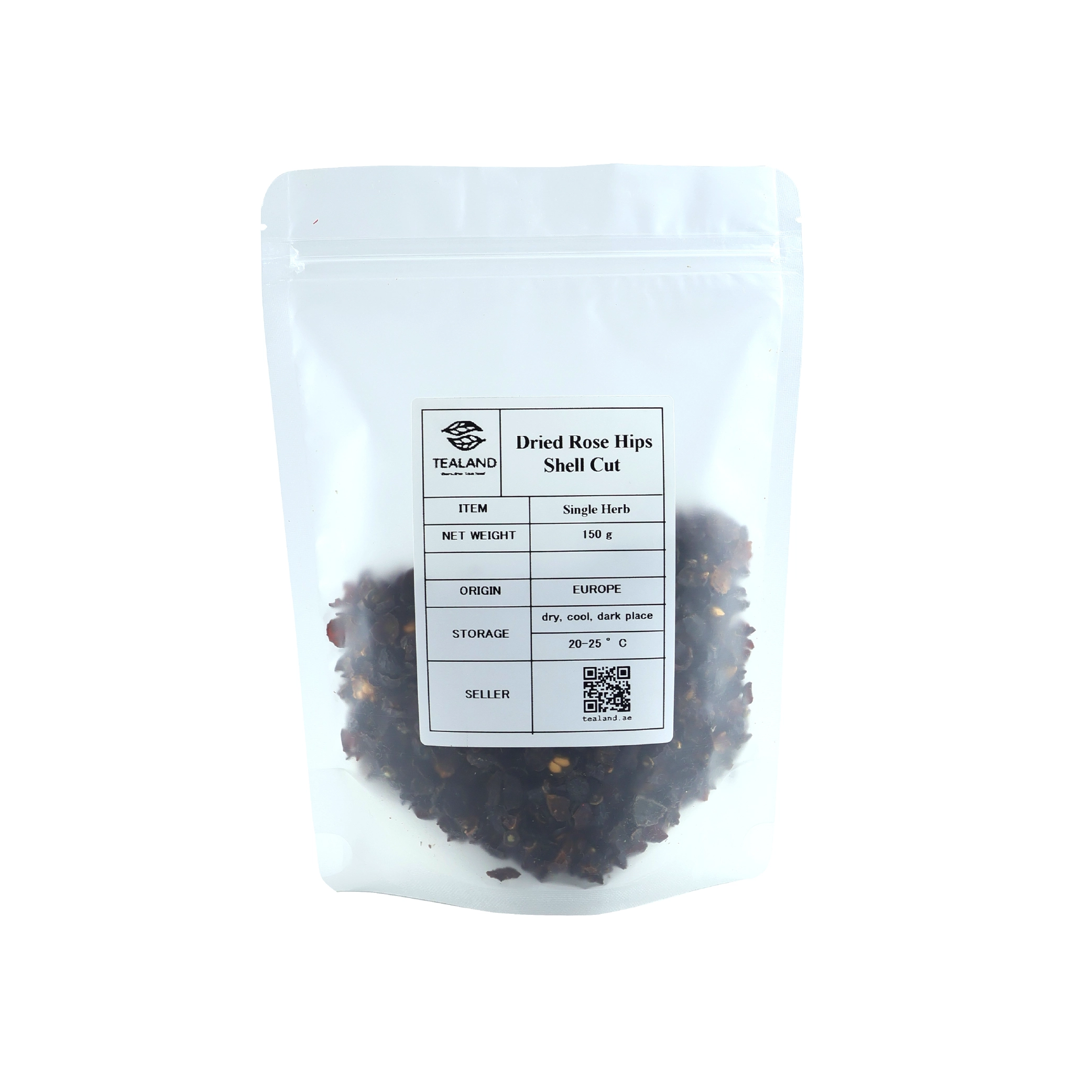 Dried Rose Hips Shell Cut 150 g