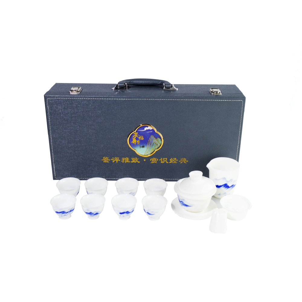 Porcelain Gongfu Tea Gift Set (12pcs) - Image 2